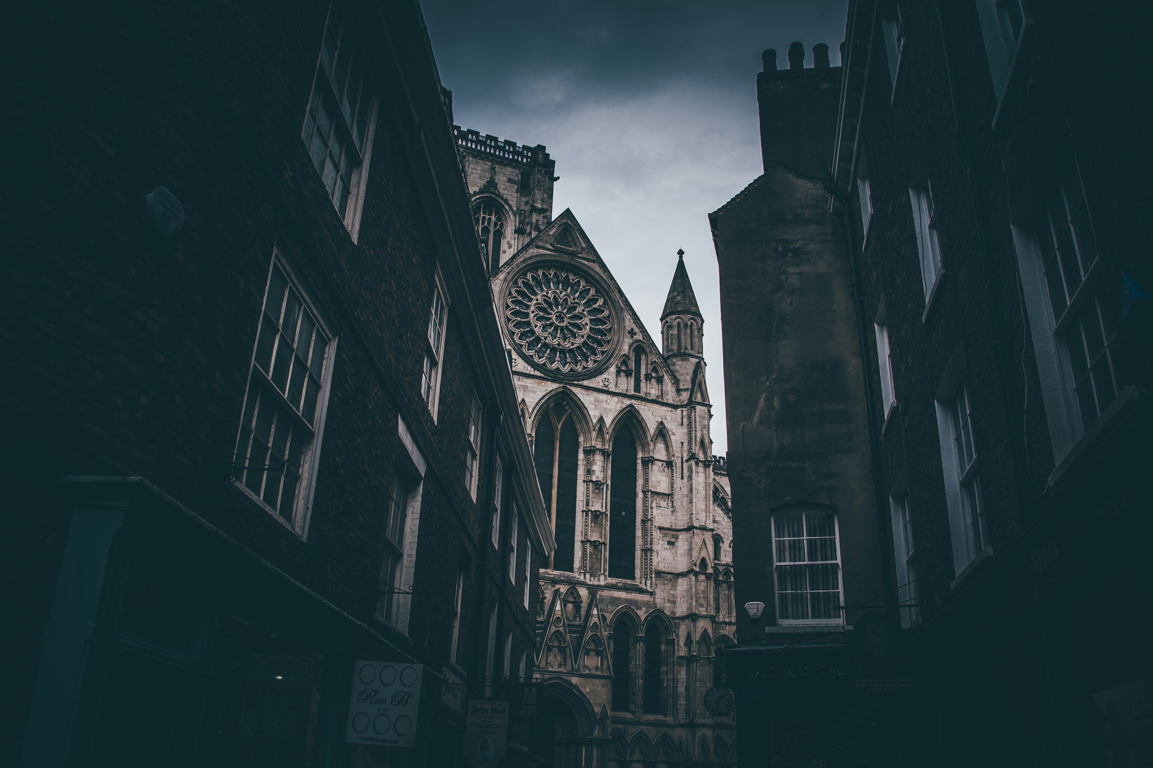 low-angle photography of cathedral during dawn